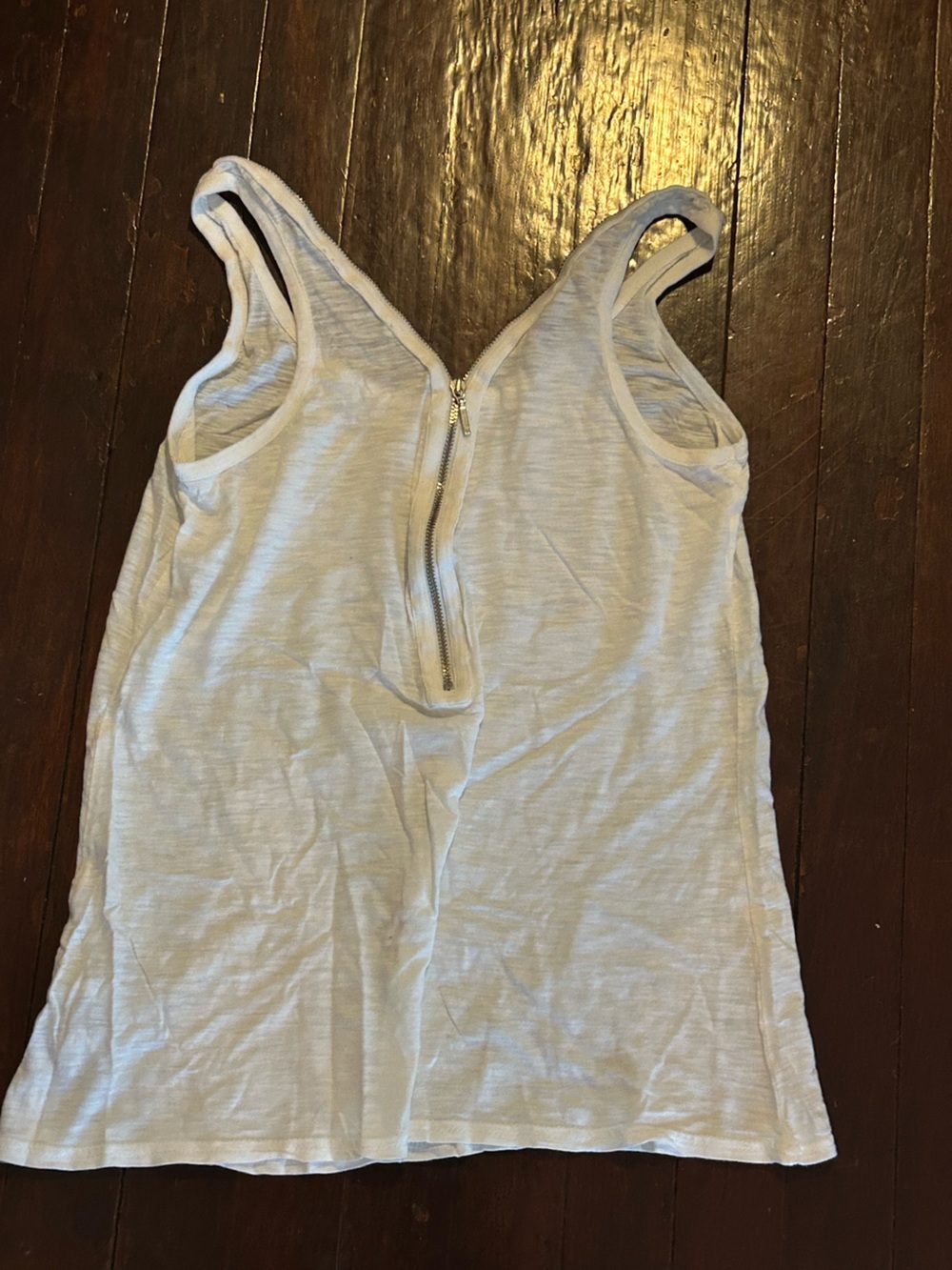 Armani Exchange Racerback Tank Top w/ Zip V-Neck Solid Womens M